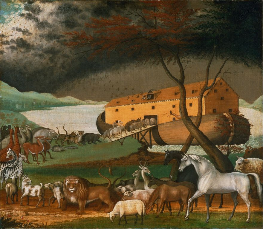 Ať už použijeme jakýkoli loket, délka Noemovy archy vždy hodně převyšovala sto metrů.  Zdroj obrázku:   Philadelphia Museum of Art, Public domain, via Wikimedia Commons

