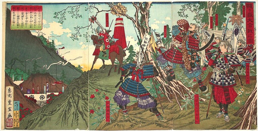 Shibata Katsutaya nakonec zemřel v bitvě v roce 1583. FOTO: Utagawa Toyonobu, Public domain, via Wikimedia Commons