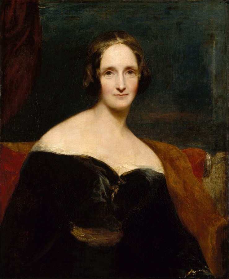 Portrét Mary Shelleyové. FOTO: Richard Rothwell, Public domain, via Wikimedia Commons