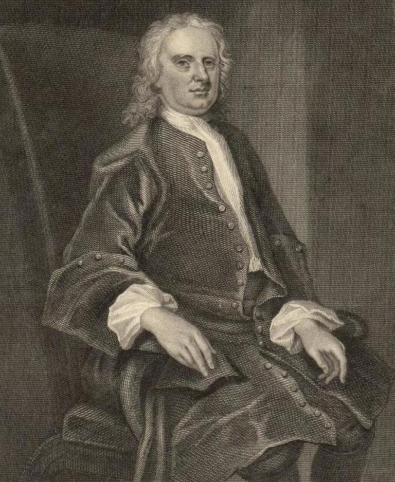 Isaac Newton by možná obyvatelům Karpacze doporučil vyšší konzumaci jablek… Zdroj obrázku: John Vanderbank, Public domain, via Wikimedia Commons