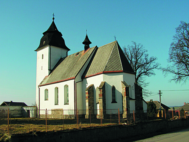 Kostel v obci Číhošť na Havlíčkobrodsku