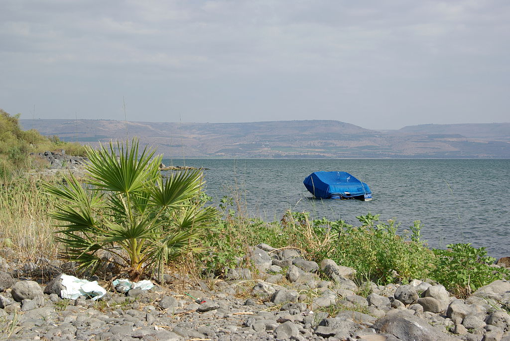 Galilejské jezero. Zdroj foto:  Berthold Werner, CC BY-SA 3.0 , via Wikimedia Commons

