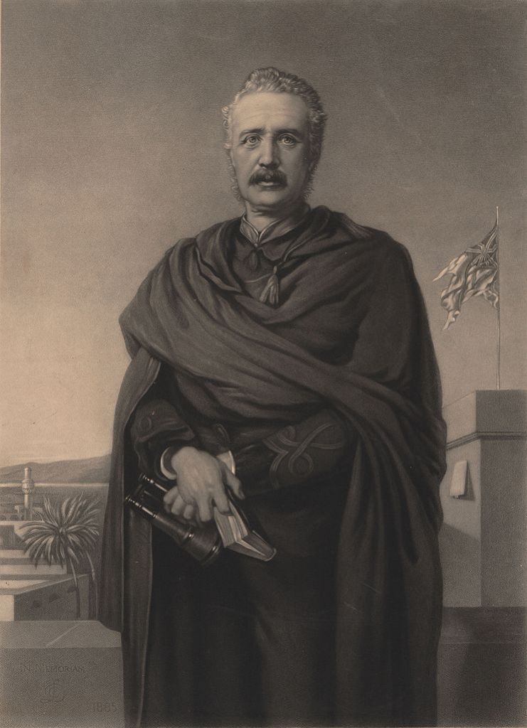 Generál Gordon v Chartúmu. Zdroj obrázku:  Geruzet Frères - Belgian (active c. 1870-1889), Public domain, via Wikimedia Commons

