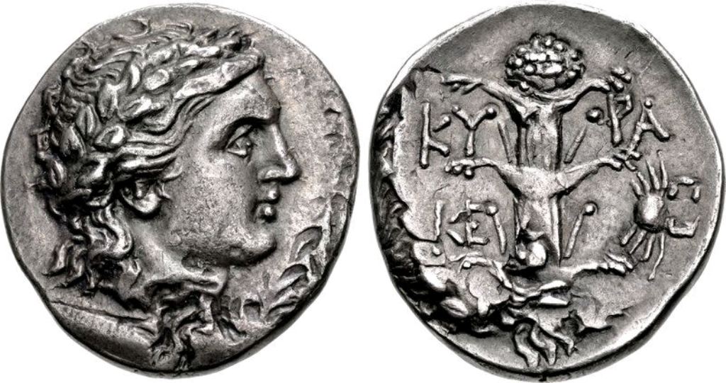 Silphium bylo tak slavné, že bylo zobrazeno i na mincích. Zdroj foto: Classical Numismatic Group, Inc. http://www.cngcoins.com, CC BY-SA 3.0 , via Wikimedia Commons
 
