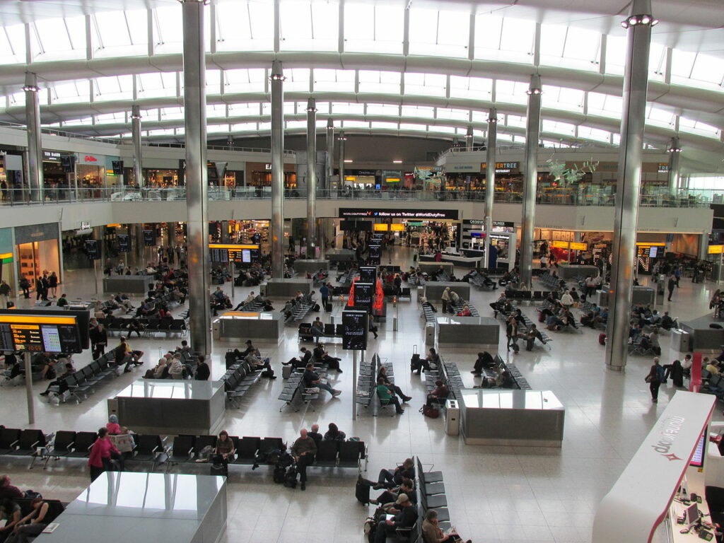 Terminál letiště Heathrow, foto Orderinchaos / Creative Commons / CC BY-SA 4.0 