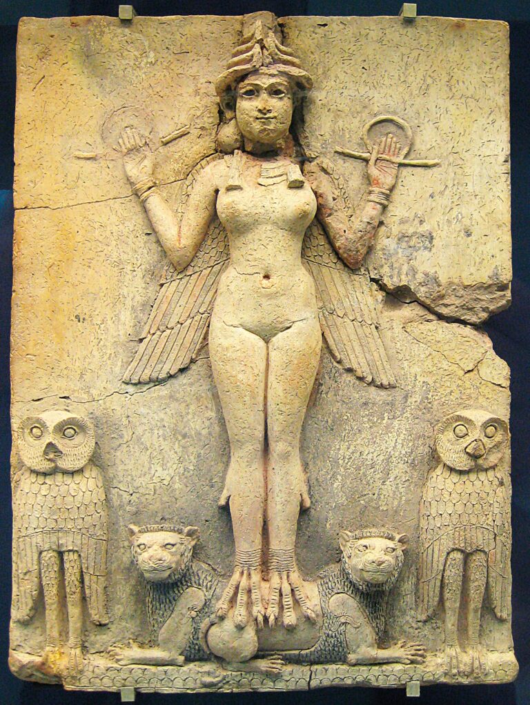 Znázornění bohyně Ereškigal