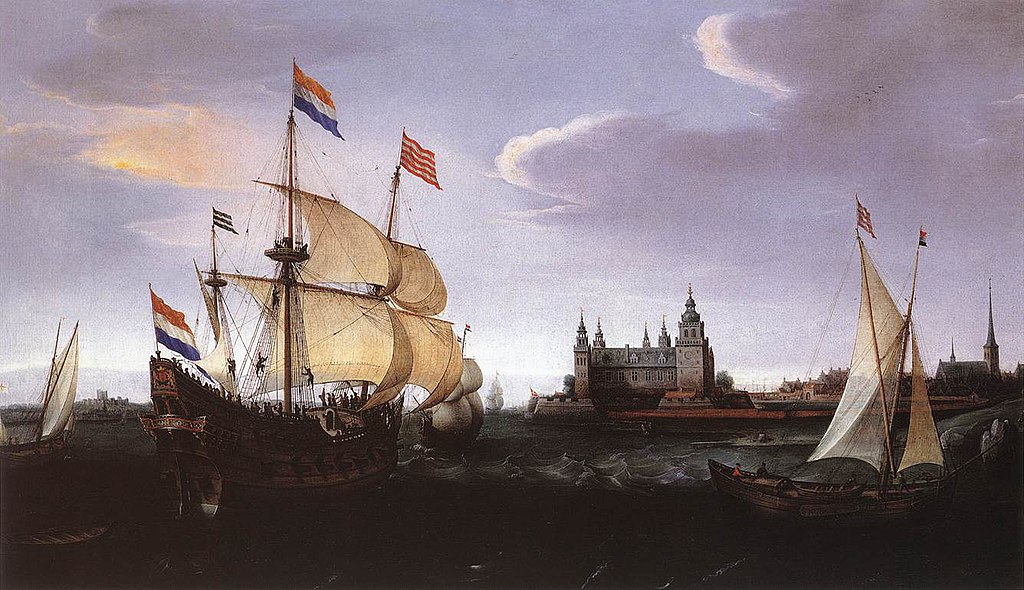 Kronbork byl důležitou námořní pevností. Zdroj obrázku:  Hendrick Cornelisz Vroom, Public domain, via Wikimedia Commons