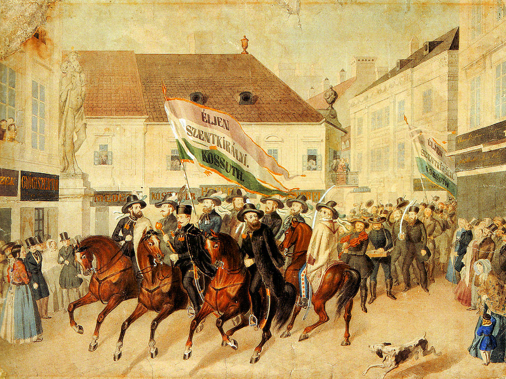 Do románu se promítly i motivy maďarské revoluce z roku 1848. Zdroj obrázku:   Miklós Barabás, Public domain, via Wikimedia Commons

 
