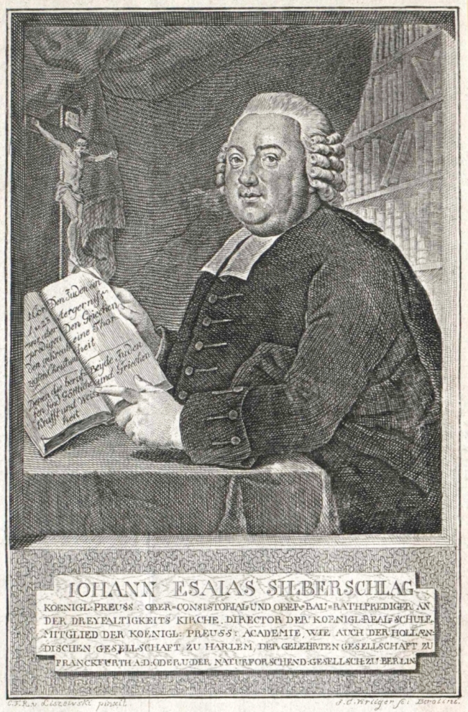 Brockenský přízrak poprvé popsal luteránský pastor a přírodovědec Johann Silberschlag. Zdroj obrázku: Johann Conrad Krüger, Public domain, via Wikimedia Commons