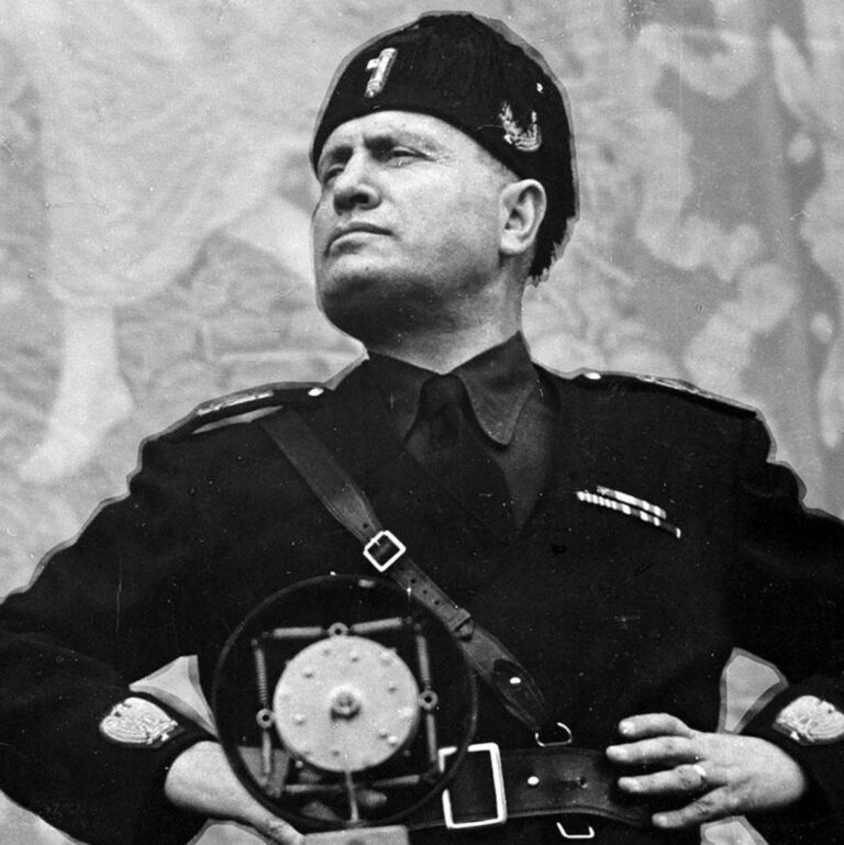 Diktátor Benito Mussolini