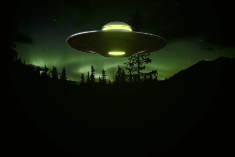 Přistání UFO v lese pozorovaly i policejní hlídky, foto Pixabay