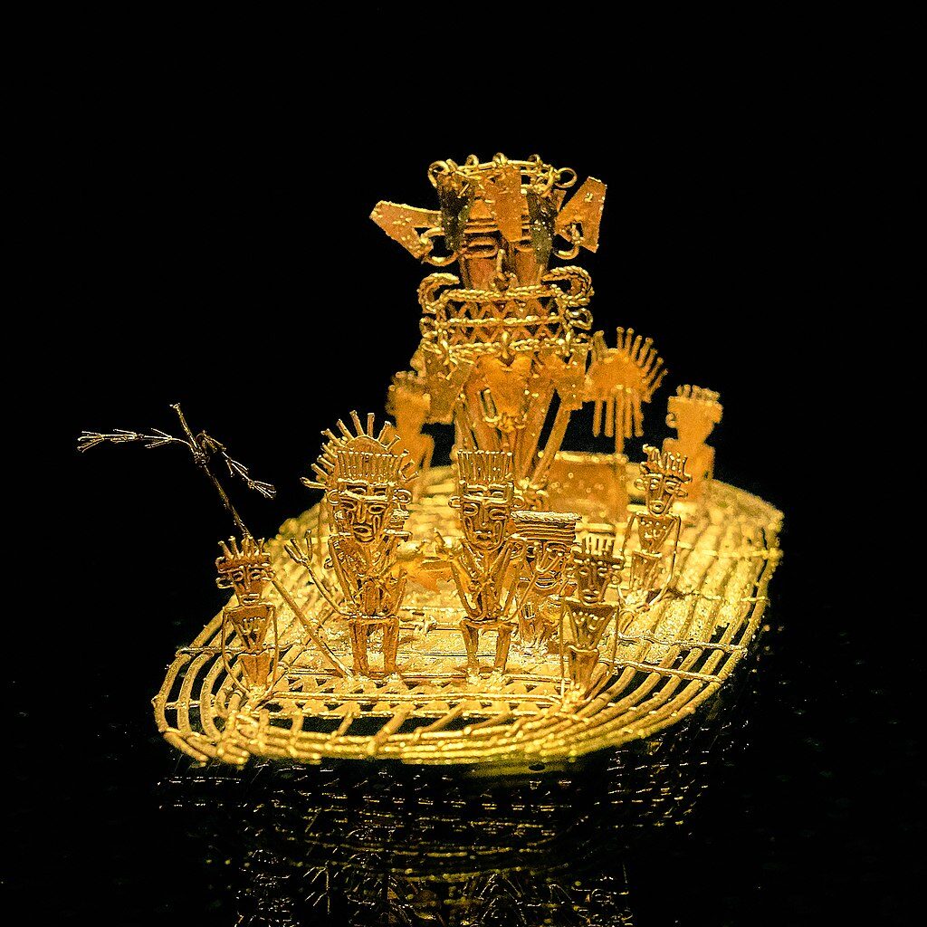Zlatý vor panovníka lidu Muisca, související s legendou o El Doradu (Muzeum zlata v Bogotě) . Foto: Pedro Szekely from Los Angeles, USA / CC BY-SA 2.0