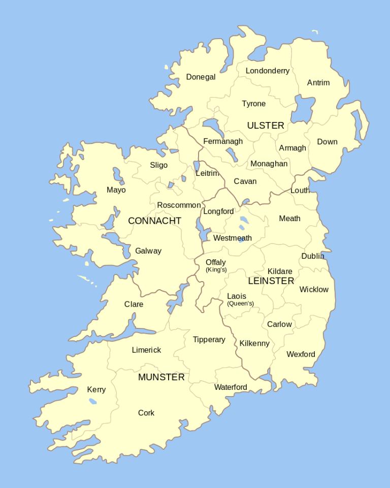 Irsko leží na ostrově. Optimálním způsobem přepravy do této lokality je cesta vzduchem nebo plavba po moři. V případě Danaů připadají v úvahu obě možnosti. Zdroj obrázku: Future Perfect at Sunrise, Public domain, via Wikimedia Commons