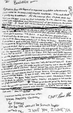 Cobainův dopis na rozloučenou. Skutečně ho celý napsal on sám? FOTO: neznámý autor / Creative Commons / volné dílo
