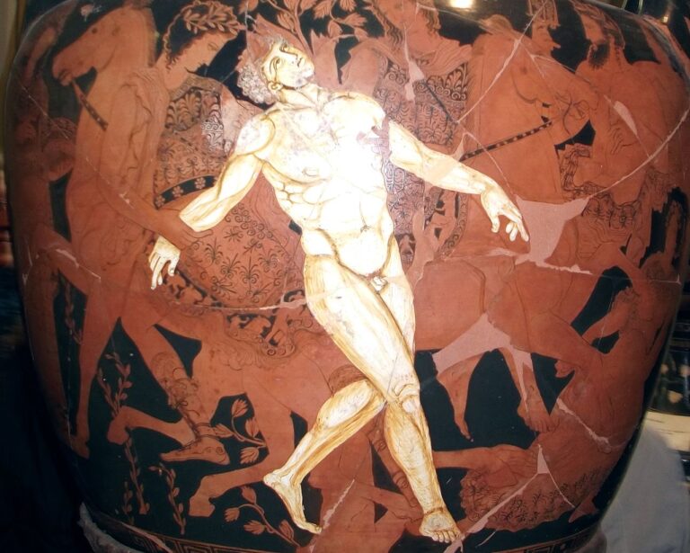 Talos byl oblíbeným motivem i na starověké keramice. Zdroj foto: Forzaruvo94, CC BY-SA 3.0 <https://creativecommons.org/licenses/by-sa/3.0>, via Wikimedia Commons