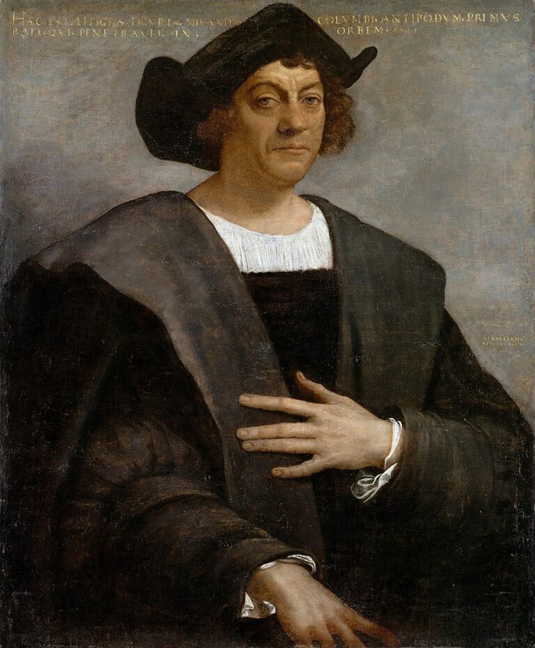 Kryštof Kolumbus (1451-1506). Zdroj obrázku: Sebastiano del Piombo, Public domain, via Wikimedia Commons