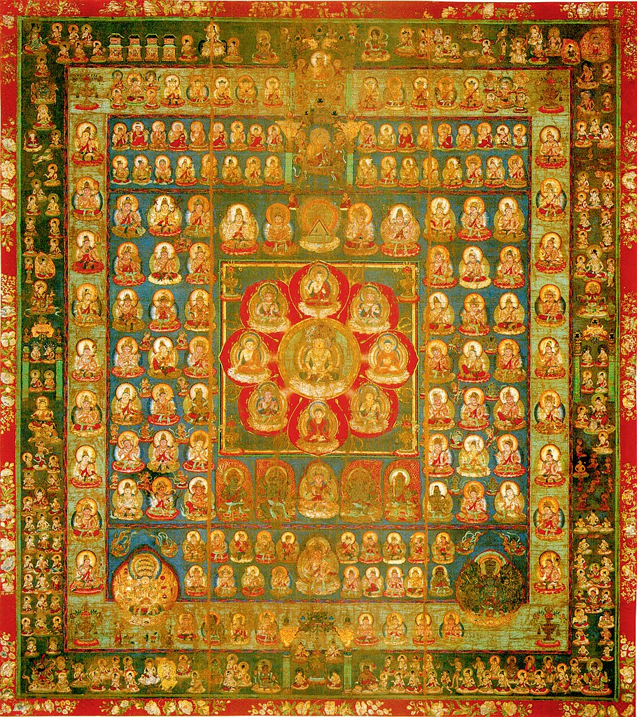 Bódhisattvové a buddhové na mandale Foto: Creative commons - volné dílo 