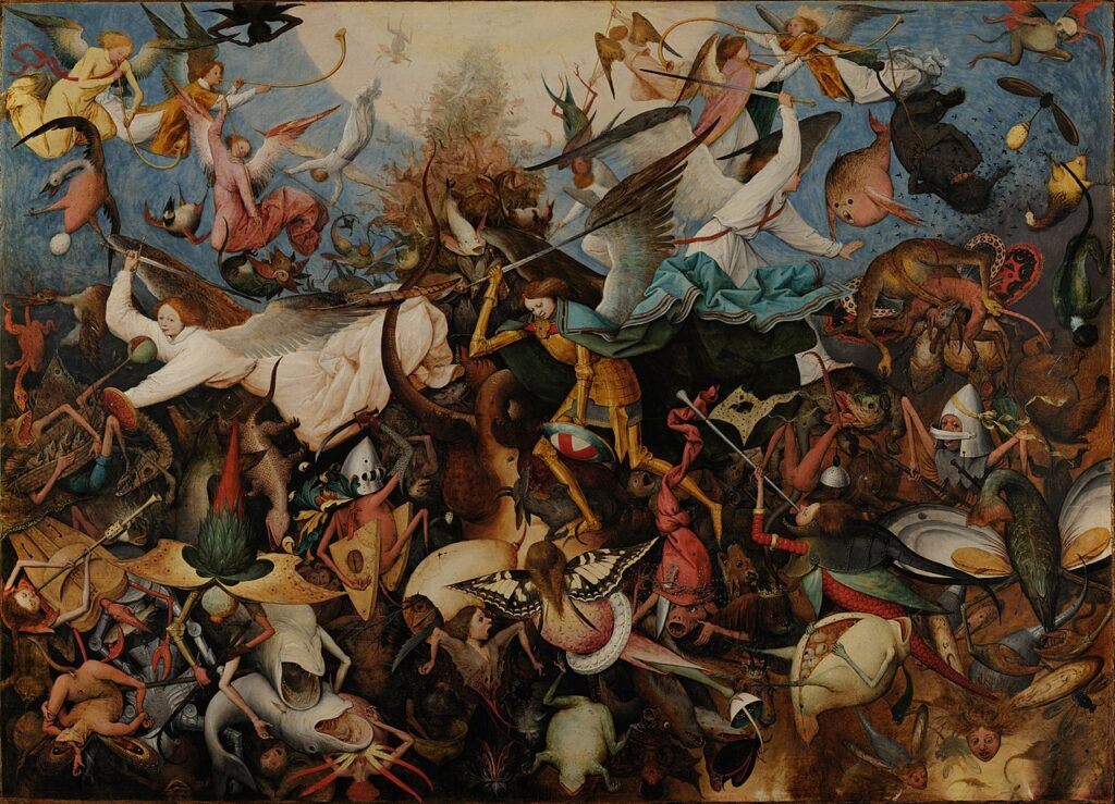 Umělecká představa apokalypsy. CC - Pieter Brueghel the Elder - buplic domain - volné dílo