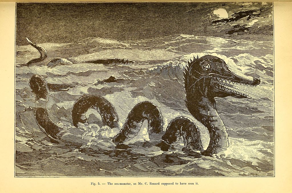 Starý dobrý had z námořnických legend. Popisu tvora Con Rit však neodpovídá. Zdroj obrázku:  Oudemans, A. C., Public domain, via Wikimedia Commons