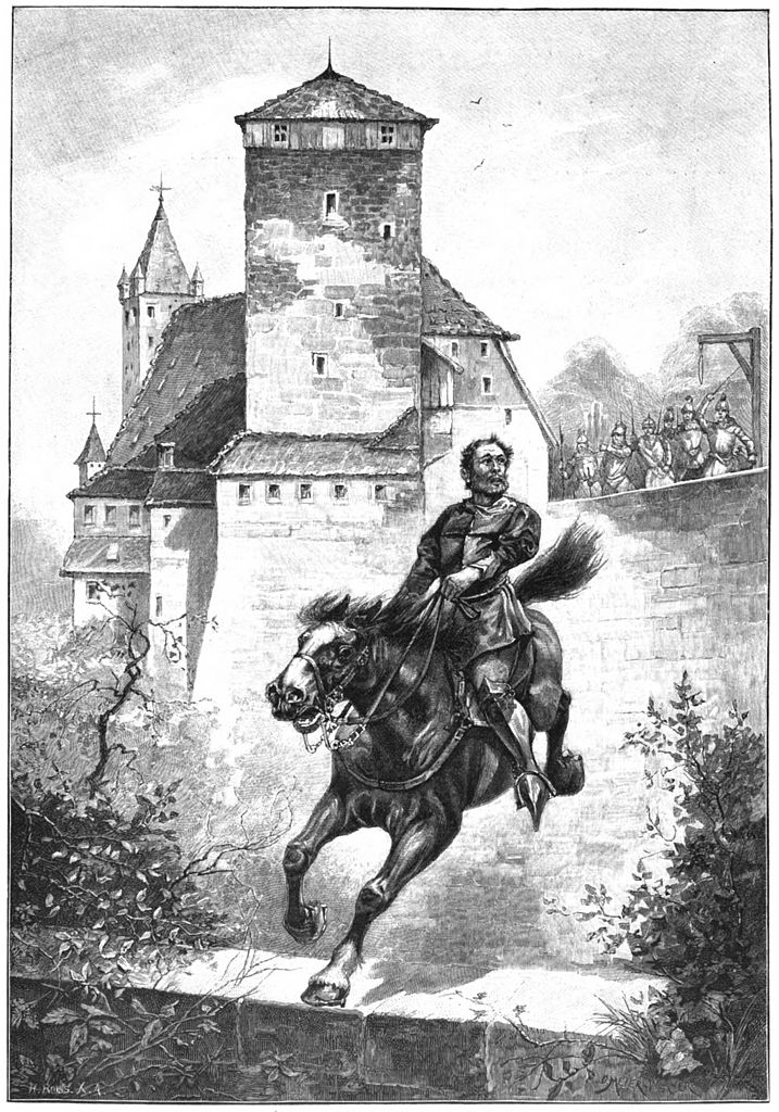 Postavy vladyky Horymíra ani jeho koně Šemíka nejsou spolehlivě historicky doloženy. Podobný je reálný příběh zaznamenaný ve smolných knihách, v němž vystupuje ve 14. století reálný Eppelein von Gailingen. Foto: Creative commons - volné dílo 