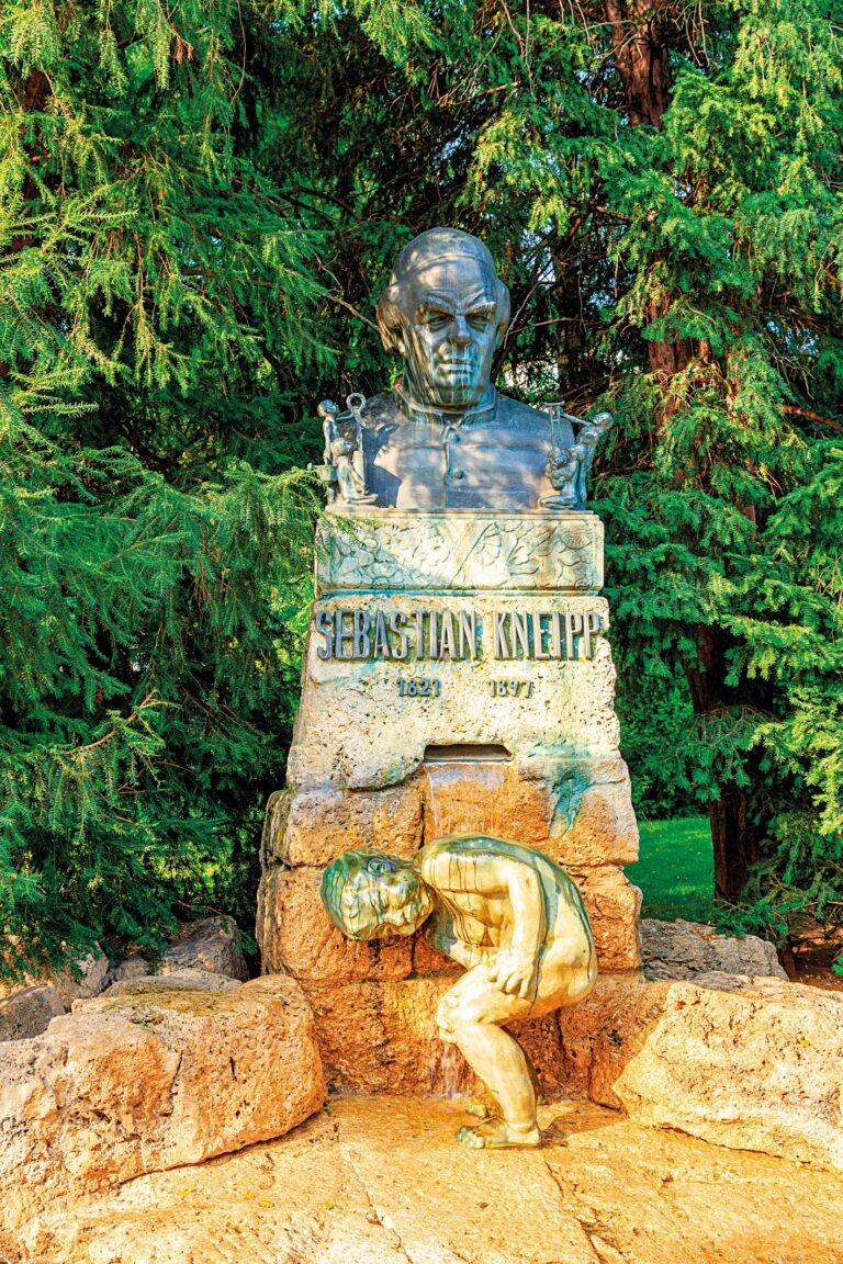 Německý kněz a léčitel Sebastian Kneipp byl velmi uznávaný: Sebastian Kneipp Fountain