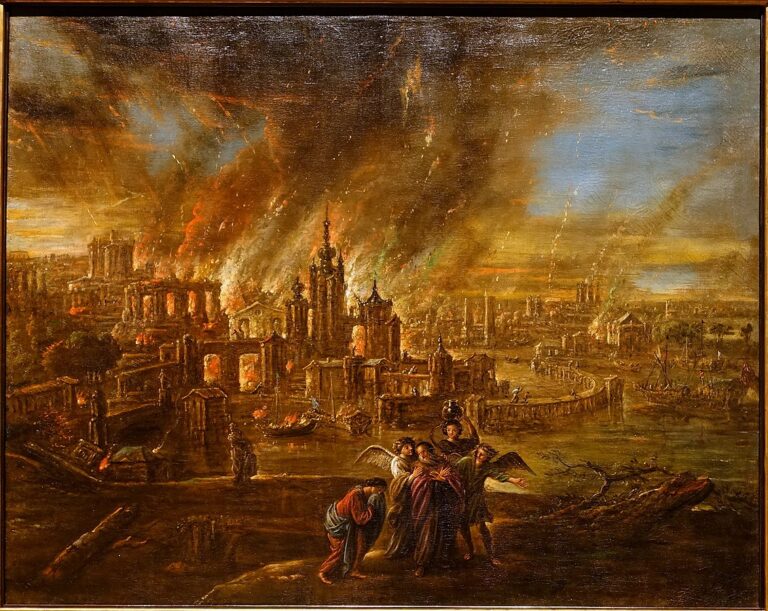 Oheň a síra zničily obě města až do základů a usmrtily téměř všechny obyvatele. Pouze Lot a jeho blízcí byli ušetřeni. Foto: Daderot / Creative Commons / CC-PD-Mark