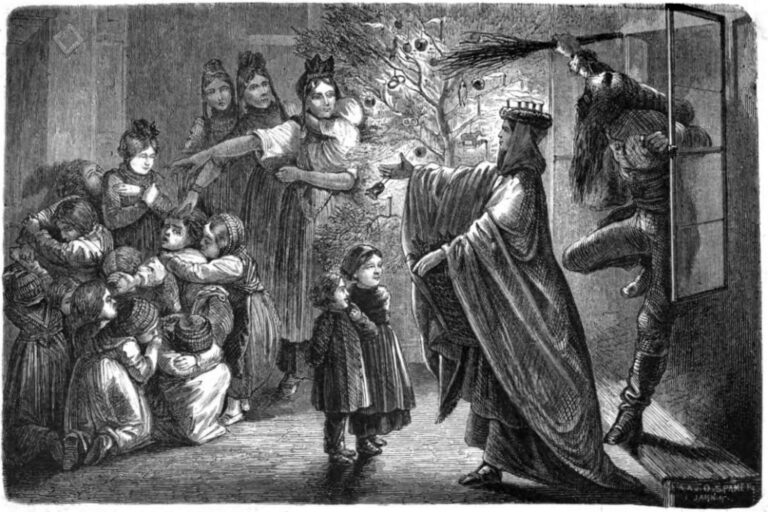 Hansem Trappem (na historickém vyobrazení vpravo) strašili rodiče neposlušné děti. Zdroj obrázku: Unknown author, Public domain, via Wikimedia Commons