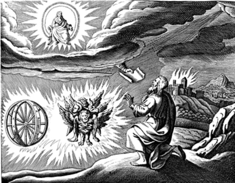 Ezechielova vize dodnes dráždí představivost ufologů, foto Matthaeus Merian starší / Creative Commons / Volné dílo