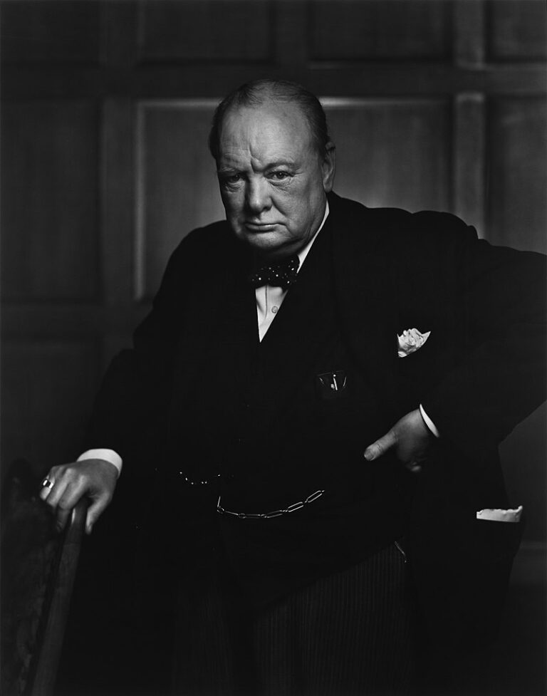 Winston Churchill v nezáviděníhodné situaci reagoval pohotově, foto LibraryArchives / Creative Commons / Volné dílo