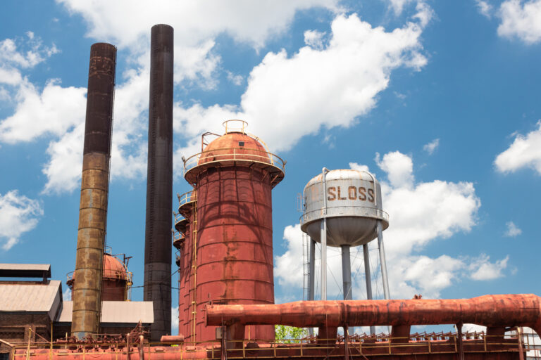 Slossovy železárny v Birminghamu, Alabama, USA