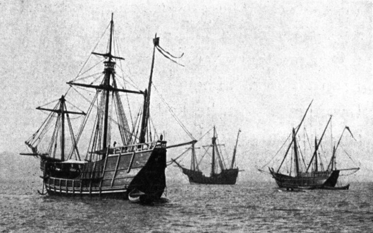 Repliky lodí, na nichž se Kolumbus plavil. FOTO: neznámý autor / Creative Commons / volné dílo