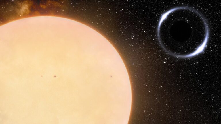 Nově objevenou černou díru obíhá hvězda podobná Slunci, foto International Gemini Observatory/NOIRLab/NSF/AURA/J. da Silva/Spaceengine/M. Zamani / Creative Commons / CC BY 4.0