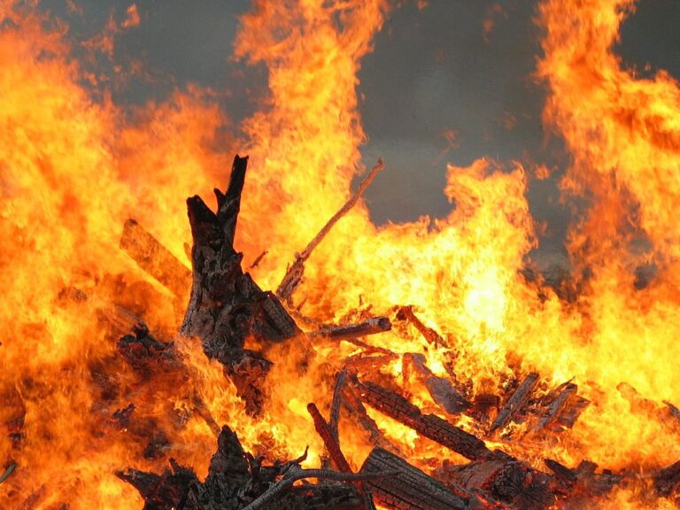 Pyromanie je chorobná fascinace ohněm. Pyrofilie je již sexuální úchylkou. Zdroj ilustračního obrázku: Janne Karaste, CC BY-SA 3.0 <https://creativecommons.org/licenses/by-sa/3.0/>, via Wikimedia Commons