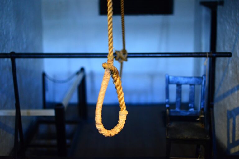 Zločinec byl odsouzen k smrti oběšením, foto Pixabay