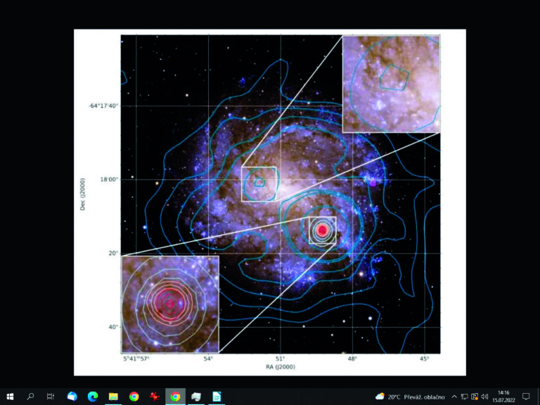 Zatím neidentifikovaný signál byl zachycen při pozorování spirální galaxie NGC 2082.