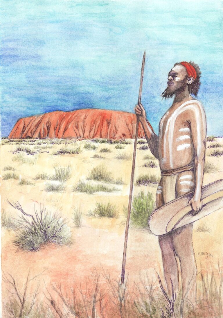 Skála je nesmírně důležitá pro australské domorodce. Věří, že na ní žijí jejich předkové.