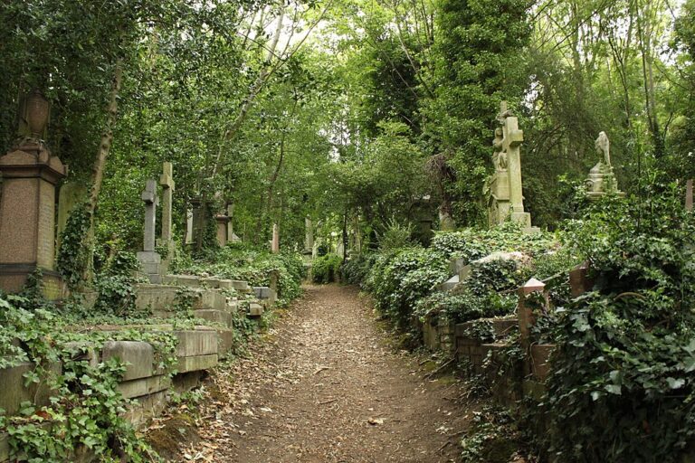 Na hřbitově Highgate je údajně pohřbeno až 170 tisíc lidí. Otázkou zůstává, kolik z nich může být upíry? Zdroj foto: Panyd at English Wikipedia, CC BY-SA 3.0 <https://creativecommons.org/licenses/by-sa/3.0>, via Wikimedia Commons