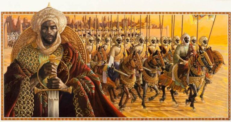 Celosvětové známosti se dočkal až následovník Abú Bakra II. Byl to Mansá Músa (1280-1337), který proslul svým pohádkovým bohatstvím. Zdroj obrázku: HistoryNmoor, CC BY-SA 4.0 , via Wikimedia Commons