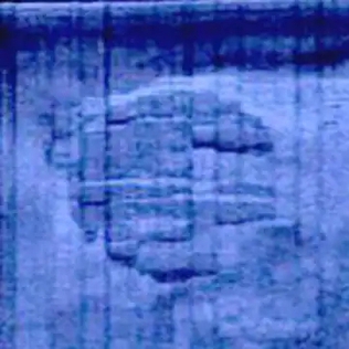 Takto objekt vypadá na záznamu sonaru. O co se jedná? Foto: Ocean X - Malteson, Fair use, Wikimedia commons