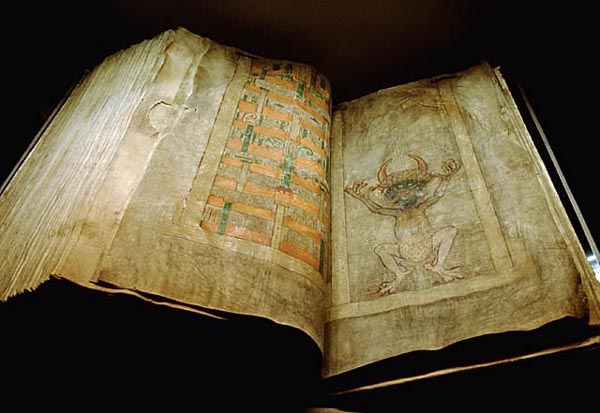 Pomohl ďábel při vzniku rukopisu? Foto Kungl. Biblioteket / Creative Commons / Attribution