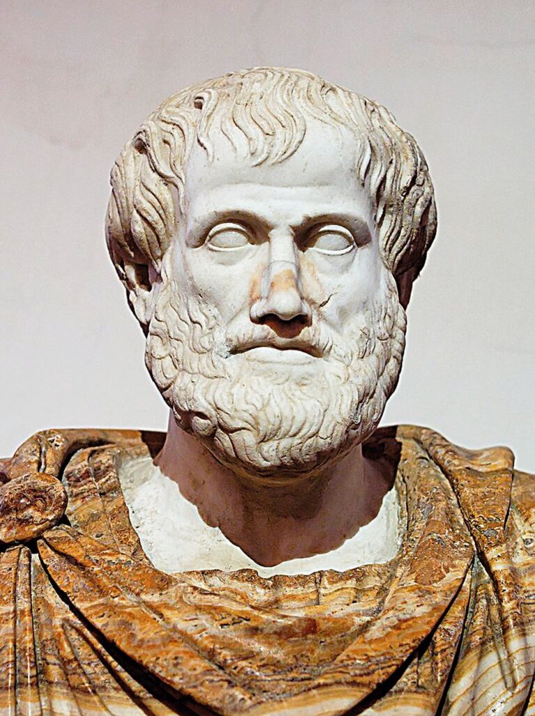 Řecký filozof Aristoteles.