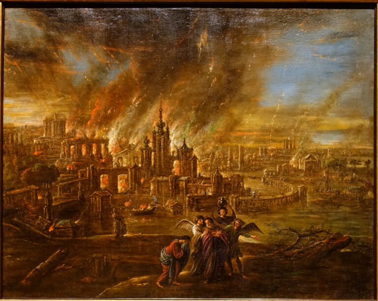Zkáza hříšných měst na obraze ze 17. století, foto Daderot / Creative Commons / Volné dílo