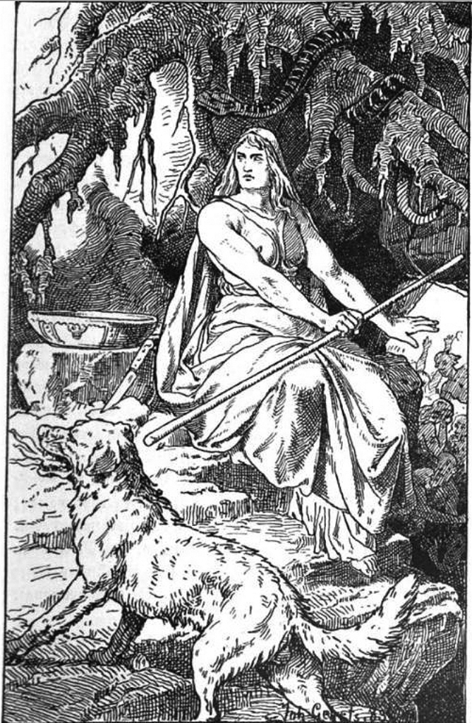Pekelní psi byli součástí mytologie mnoha národů. Zdroj obrázku: Johannes Gehrts, Public domain, via Wikimedia Commons