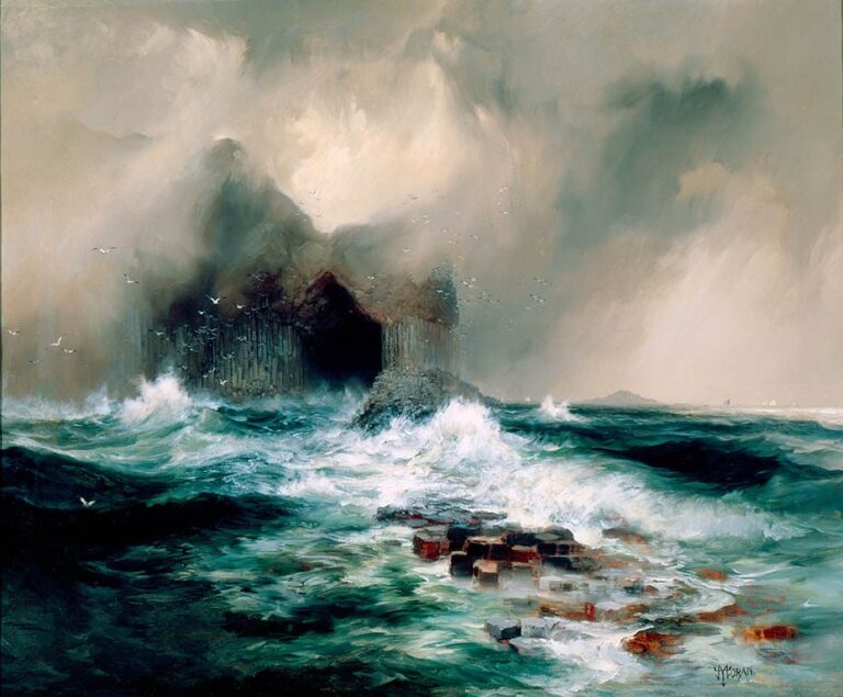 Nacházela se bájná Atlantida kdesi v bouřlivých vodách severního Atlantiku? Zdroj ilustračního obrázku: Thomas Moran, Public domain, via Wikimedia Commons