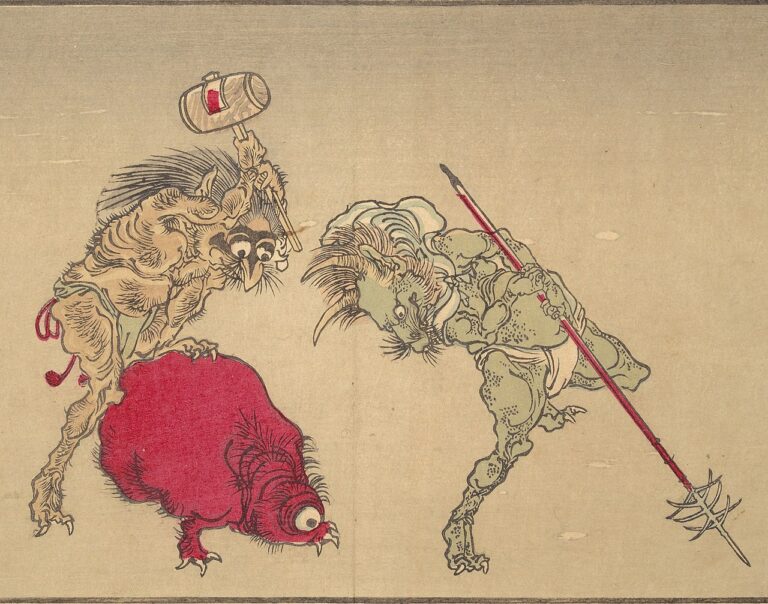 Yōkai mají mnoho podob, foto Kyosai Kawanabe, Met Museum / Creative Commons / Volné dílo