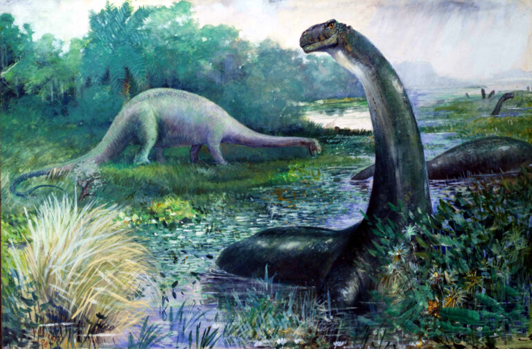 Takto nějak má vypadat africký brontosaurus. Foto: Volné dílo, Wikimedia commons