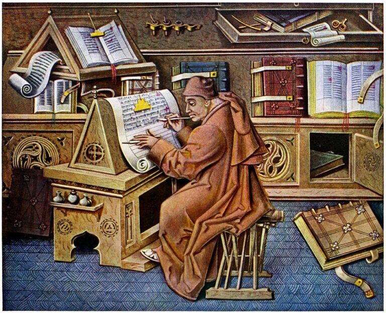 Příslušník Beati Paoli se prý značně lišil od představy běžného člena mnišského řádu, který kdesi v klášterní knihovně pilně zpracovával středověké rukopisy. Zdroj obrázku: Jean Le Tavernier, Public domain, via Wikimedia Commons