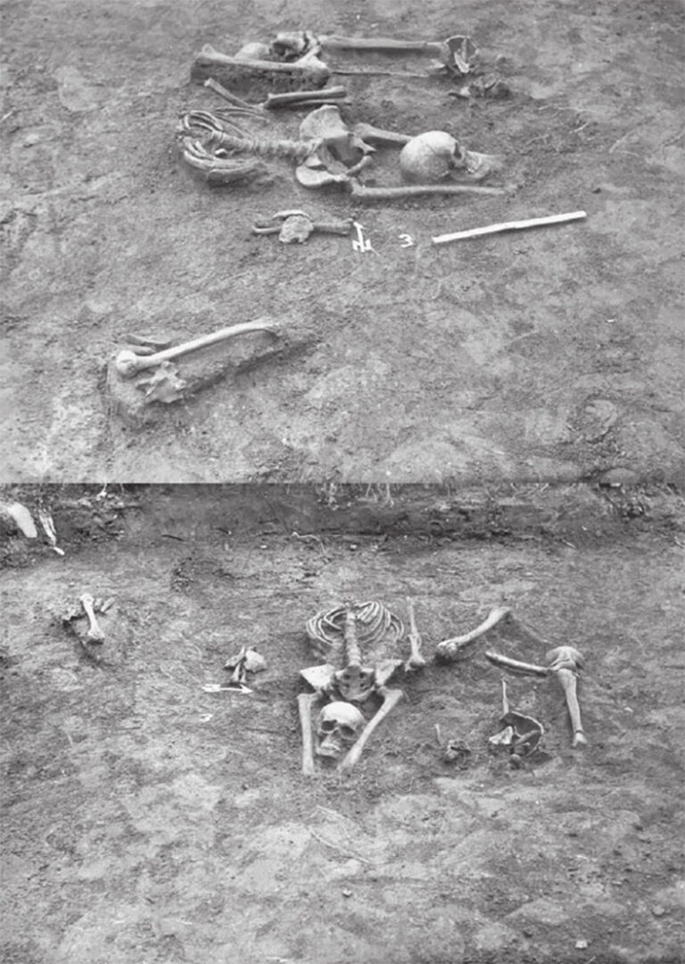 Kostry nesou typické znaky protiupírských zásahů. Stejné pohřby lze najít na mnoha místech Evropy, foto: R. Biskupski - Kotowicz P / Creative commons / CC BY-SA 4.0