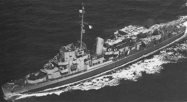 Při experimentu měl na chvíli zmizel torpédoborec USS Eldridge, foto U.S. Navy / Creative Commons / Volné dílo
