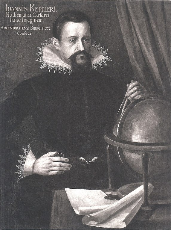 Portrét J. Keplera.Foto: AnonymníNeznámý autor, Public domain, via Wikimedia Commons